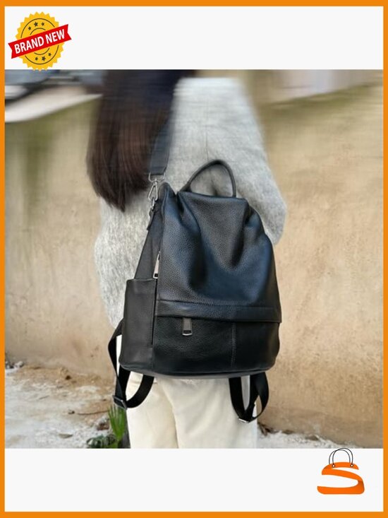 Genuine Leather Backpack Purse for Women Anti Theft Convertible Shoulder Bag main image 4